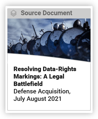 Resolving Data-Rights Marking: A Legal Battlefield